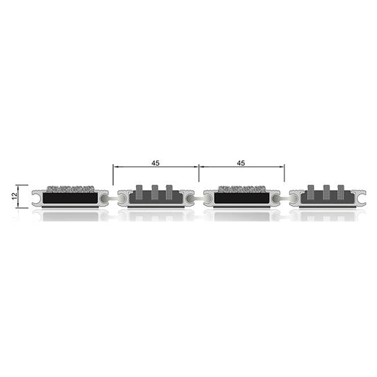 TC04 Thin Series Entrance Mat — Carpet + Heavy-Duty Brush (P4 Slip Rated, Fire Tested)