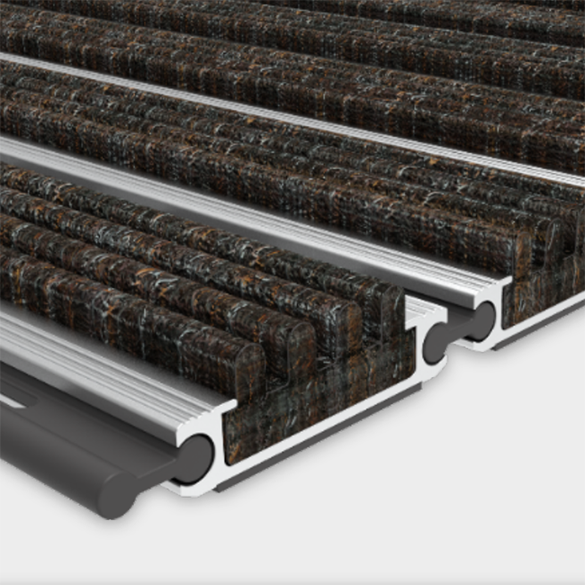 TC01 Thin Series Entrance Mat System — Carpet Infill (P4 Slip Rated, Fire Tested)