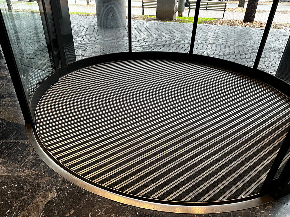 TC02 Thin Series Entrance Mat System — Aluminium + Carpet (P4 Slip Rating, Fire Tested)