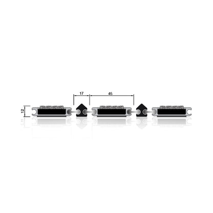 TC02 CAD Cross-Section Engineering Profile - 12mm Depth x 17mm Scraper x 45mm Carpet