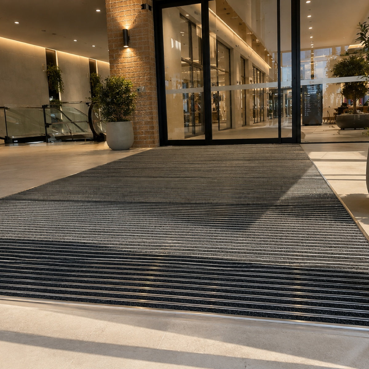 TC04 Heavy-Duty Brush Commercial Entrance Mat Installation at Brandon Park Shopping Centre